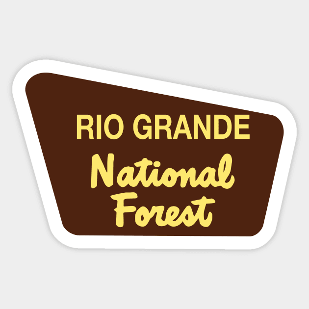 Rio Grande National Forest Sticker by nylebuss